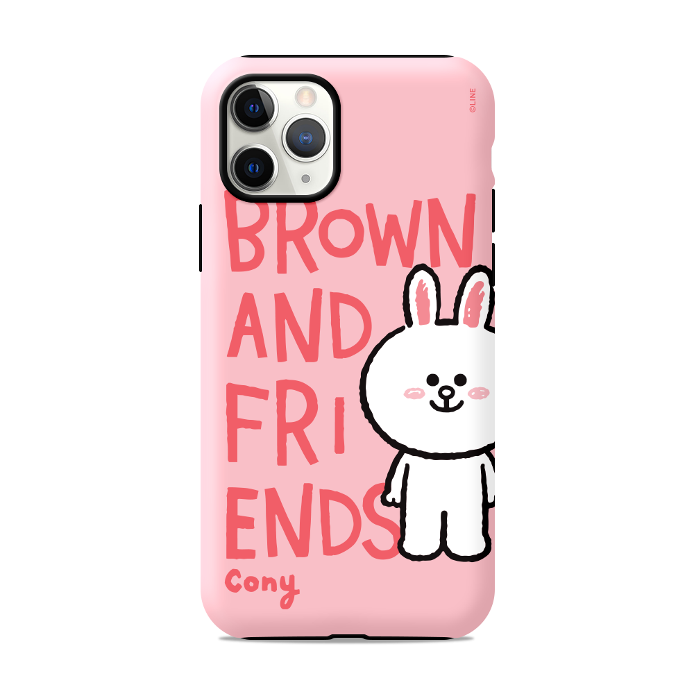 Line Friends Dual Layer TPU+PC Shockproof Guard Up Case Cover