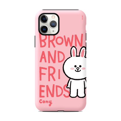 Line Friends Dual Layer TPU+PC Shockproof Guard Up Case Cover