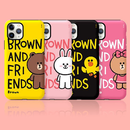 Line Friends Dual Layer TPU+PC Shockproof Guard Up Case Cover