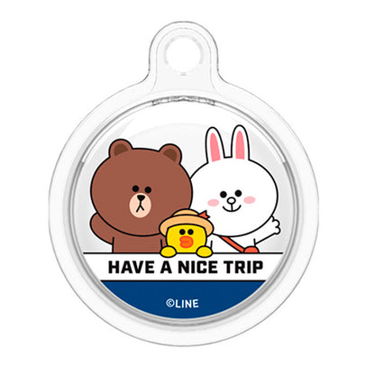 Line Friends Apple AirTag Clear Case