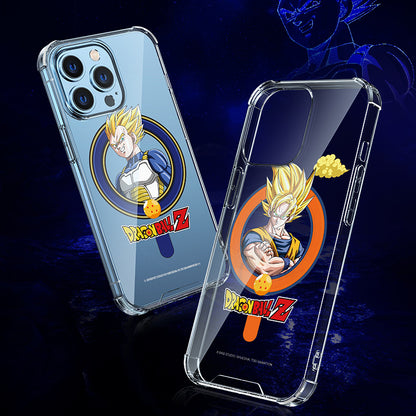 UKA Dragon Ball Z Anti-fall Clear PC+TPU Magnetic MagSafe Case Cover