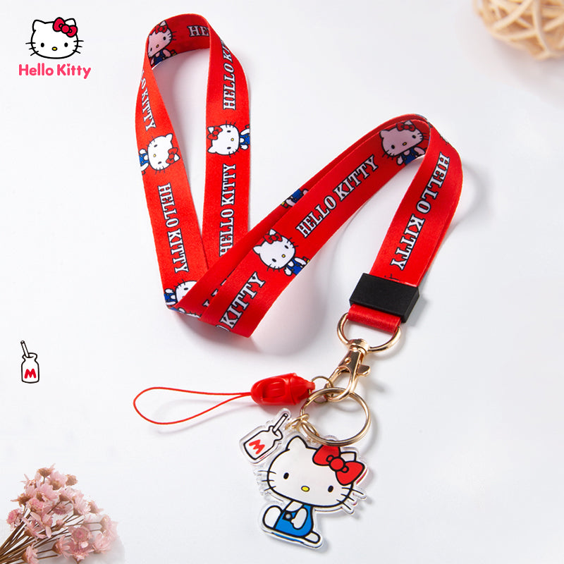 UKA Hello Kitty Keychain Ring Anti-lost Strap Universal Lanyard