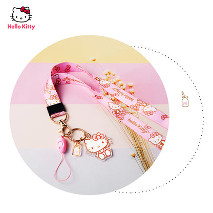 UKA Hello Kitty Keychain Ring Anti-lost Strap Universal Lanyard