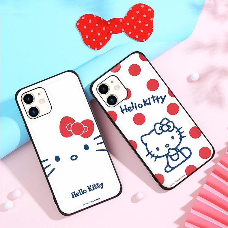 UKA Hello Kitty Skin Feel TPU+Leather Back Case Cover - Armor King Case