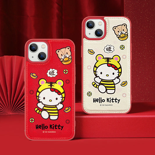 UKA Hello Kitty Tiger CNY Premium Leather Back Case Cover