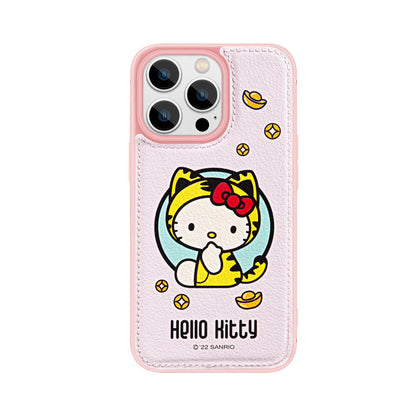 UKA Hello Kitty Tiger CNY Premium Leather Back Case Cover