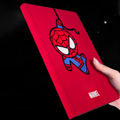 UKA Marvel Avengers 3D Embroidery Auto Sleep Folio Stand Leather Case Cover for Apple iPad