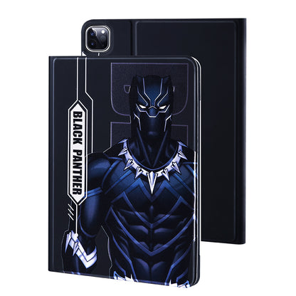 UKA Marvel Avengers Auto Sleep Folio Stand Leather Case with Pen Tray for Apple iPad