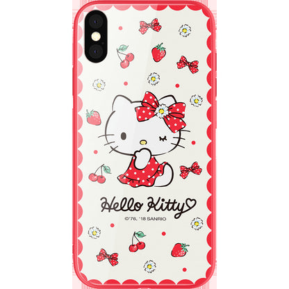 UKA Hello Kitty Tempered Glass Back Case for Apple iPhone