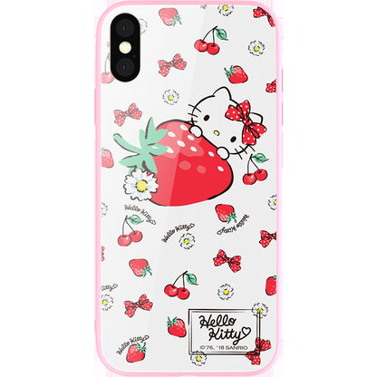 UKA Hello Kitty Tempered Glass Back Case for Apple iPhone