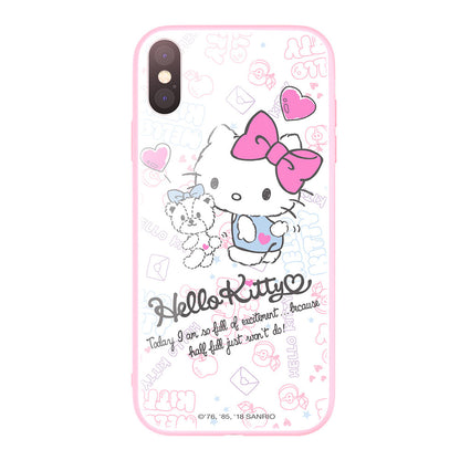 UKA Hello Kitty Tempered Glass Back Case for Apple iPhone