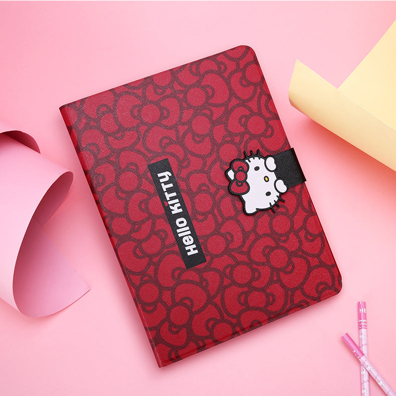 UKA Sanrio Characters Auto Sleep Folio Stand Leather Case with Pen Tray for Apple iPad