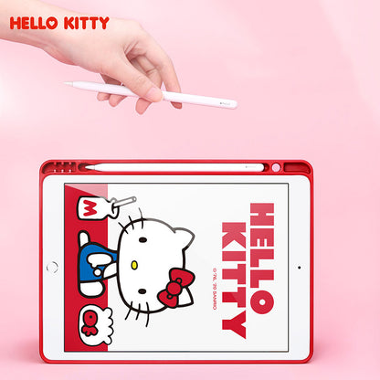 UKA Sanrio Characters Auto Sleep Folio Stand Leather Case with Pen Tray for Apple iPad