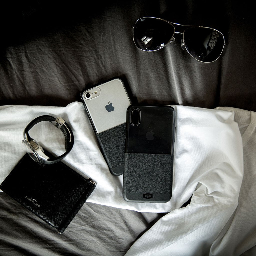 X-Doria Dash Faux Leather Clear PC Case Cover for Apple iPhone XR