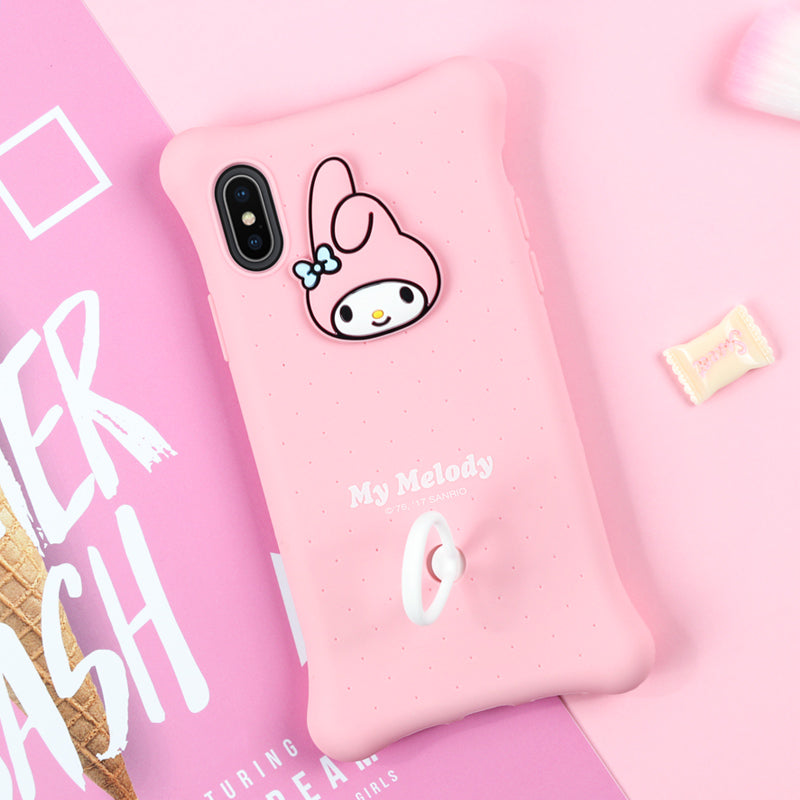 X-Doria Hello Kitty & My Melody Air Cushion Shockproof Silicone Case Cover for Apple iPhone XS/X