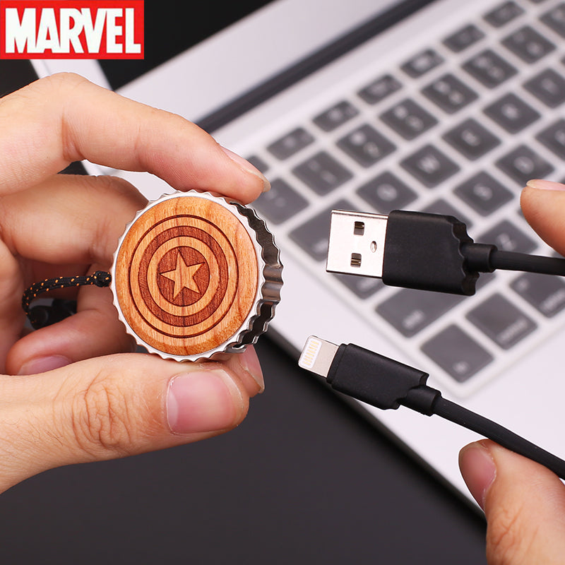 X-Doria Marvel Avengers Wood Bezel Apple Lighting Cable