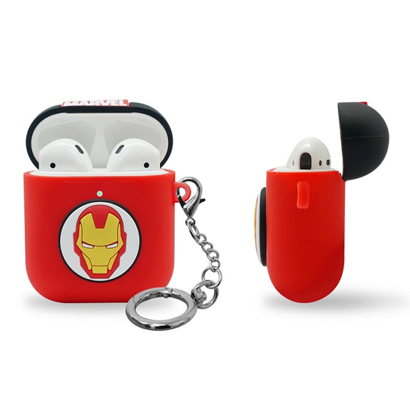 ASCAR Marvel Avengers Apple AirPods 2&1 Silicone Hang Case with Portable Holder