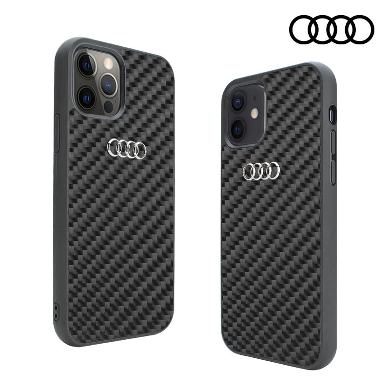 Audi Carbon Fiber Phone Case Cover