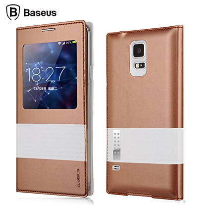 BASEUS View Window Folio Leather Unique Case for Samsung Galaxy S5 - Armor King Case