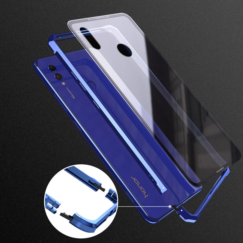 Kylin Armor Aluminum Bumper Tempered Glass Cover Case - Samsung Galaxy S9 Plus