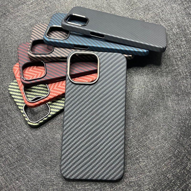 Oatsbasf Luxury Pure Carbon Fiber Case for Apple iPhone 13 series