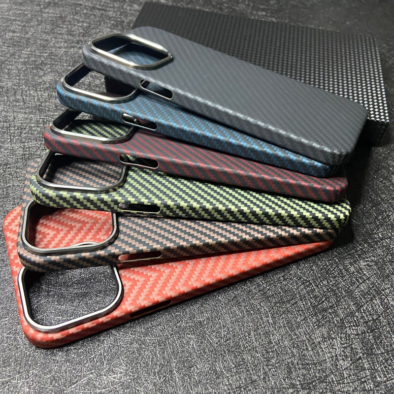 Oatsbasf Luxury Pure Carbon Fiber Case for Apple iPhone 13 series