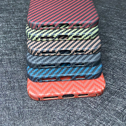 Oatsbasf Luxury Pure Carbon Fiber Case for Apple iPhone 13 series