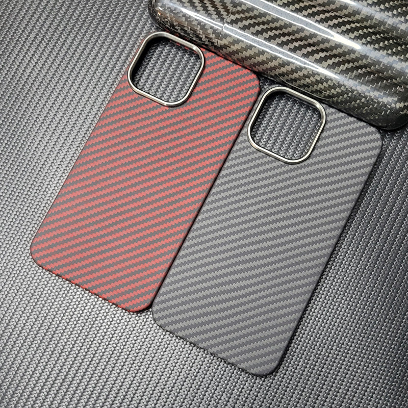 Oatsbasf Luxury Pure Carbon Fiber Case for Apple iPhone 13 series