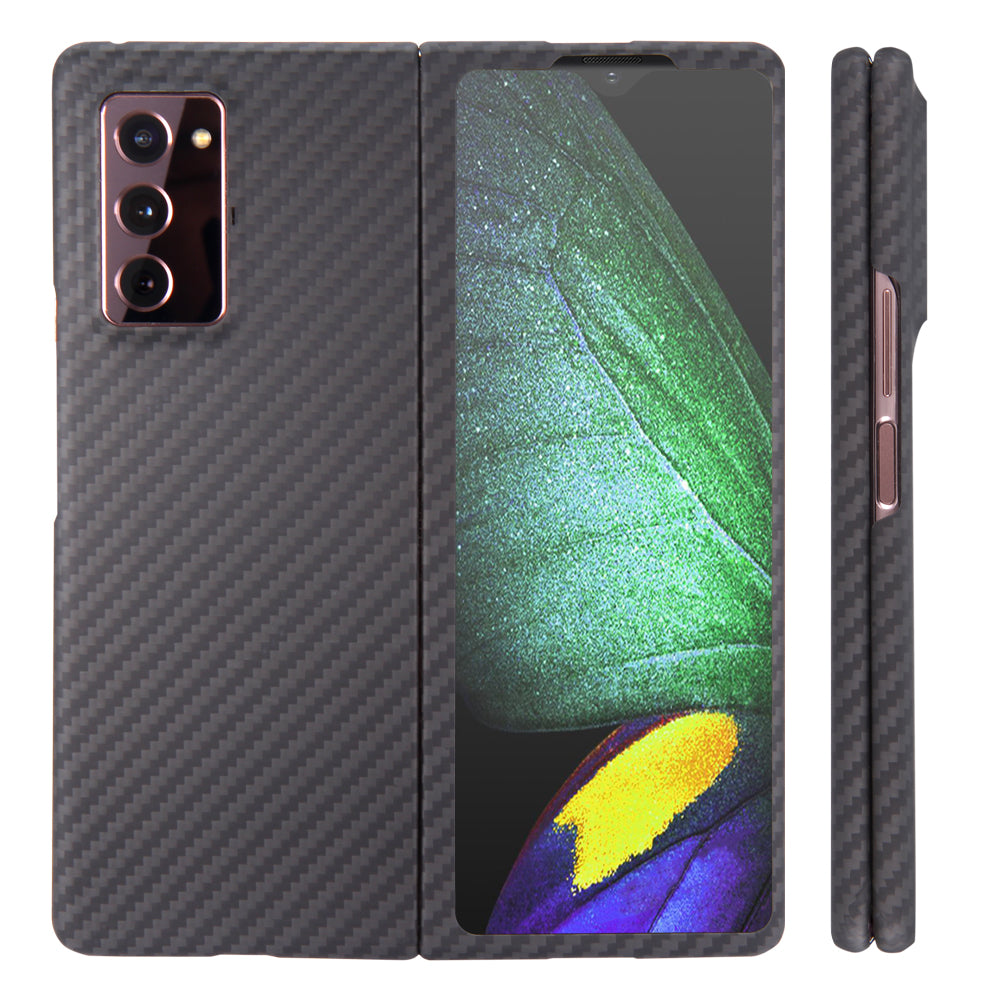 Oatsbasf Luxury Pure Carbon Fiber Case for Samsung Foldable Smartphones