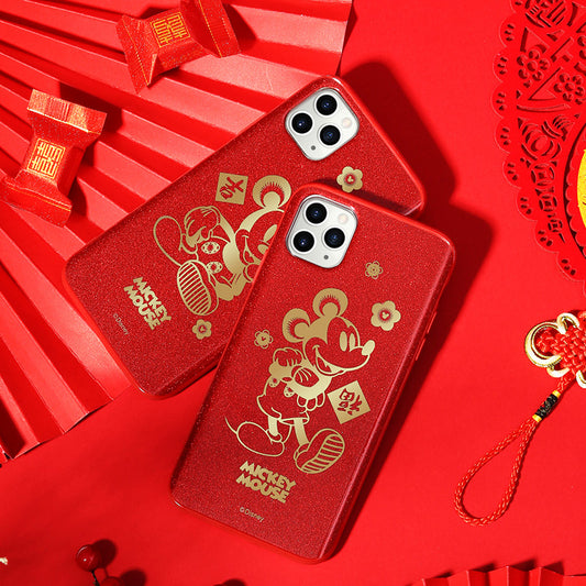 UKA Disney Mickey Mouse Glitter Back Case Cover for Apple iPhone 11 series