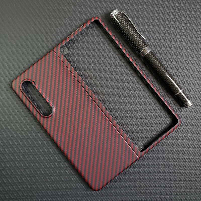 Oatsbasf Luxury Pure Carbon Fiber Case for Samsung Foldable Smartphones