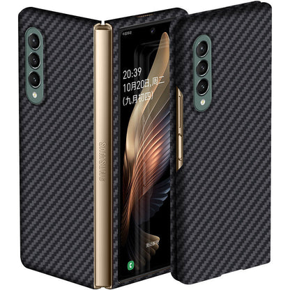 Oatsbasf Luxury Pure Carbon Fiber Case for Samsung Foldable Smartphones