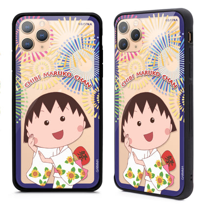 GARMMA Chibi Maruko-chan Tempered Glass Back Case Cover for Apple iPhone 11 series