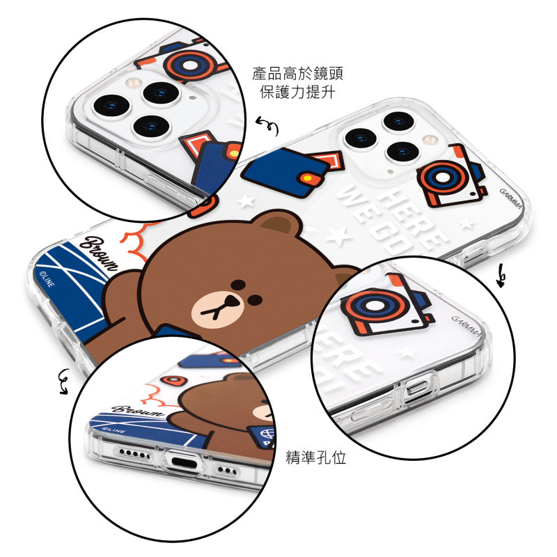 GARMMA Line Friends Travel Air Cushion Soft Back Case Cover