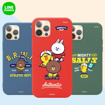 GARMMA Line Friends University Varsity Liquid Silicone Rubber Case Cover