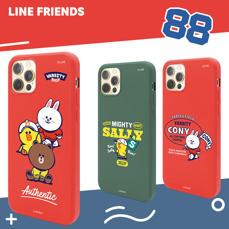 GARMMA Line Friends University Varsity Liquid Silicone Rubber Case Cover