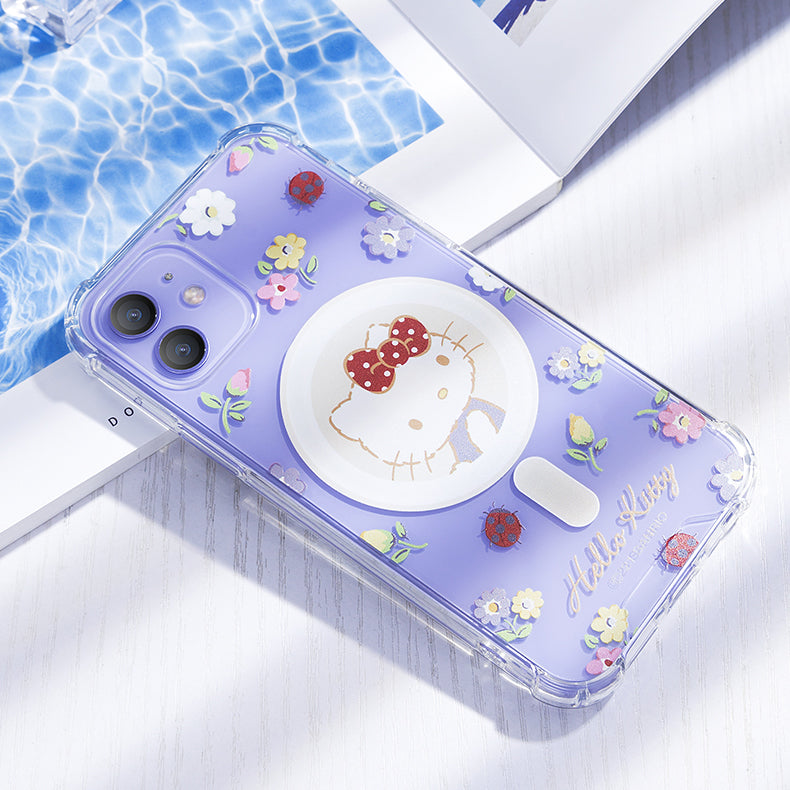 UKA Sanrio Characters Anti-fall Clear PC+TPU Magnetic MagSafe Case Cover