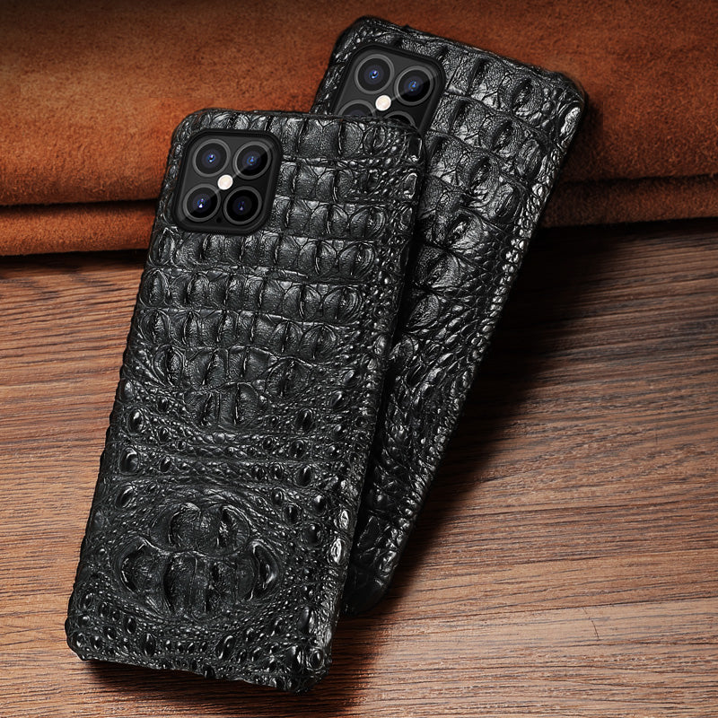 i-idea Handmade Luxury Crocodile Skin Genuine Leather Case Cover