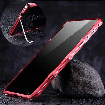 iMatch Slim Light Aluminum Metal Shockproof Bumper Case with Kickstand