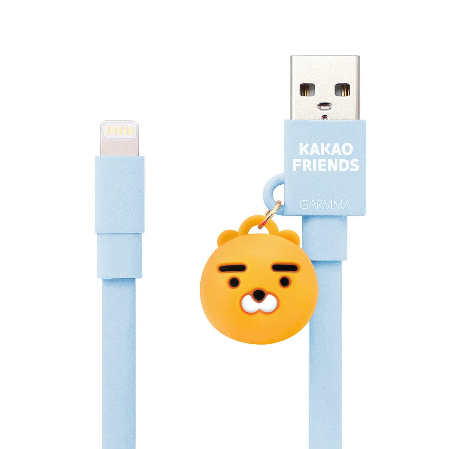 GARMMA Kakao Friends 1.2M Doll Dangler MFI Lightning Cable for Apple iPhone iPad iPod - Armor King Case