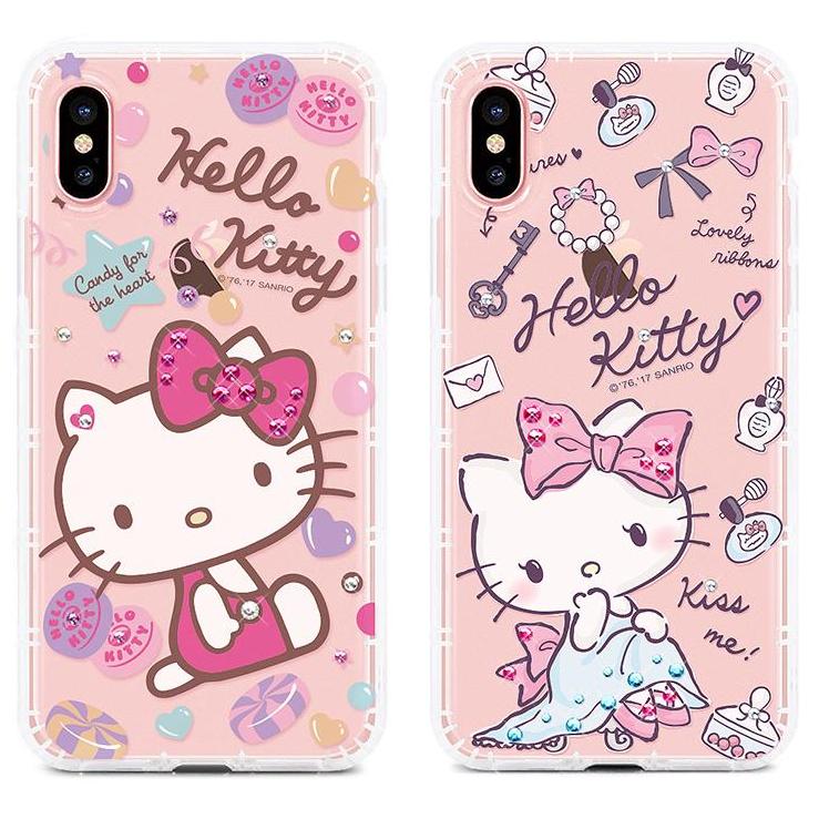 GARMMA Hello Kitty & My Melody & Little Twin Stars Bling Diamonds Air Cushion Soft Back Cover Case