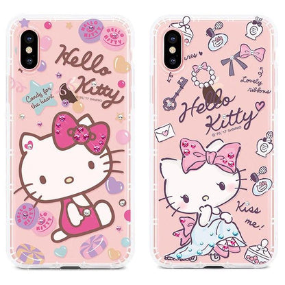 GARMMA Hello Kitty & My Melody & Little Twin Stars Bling Diamonds Air Cushion Soft Back Cover Case