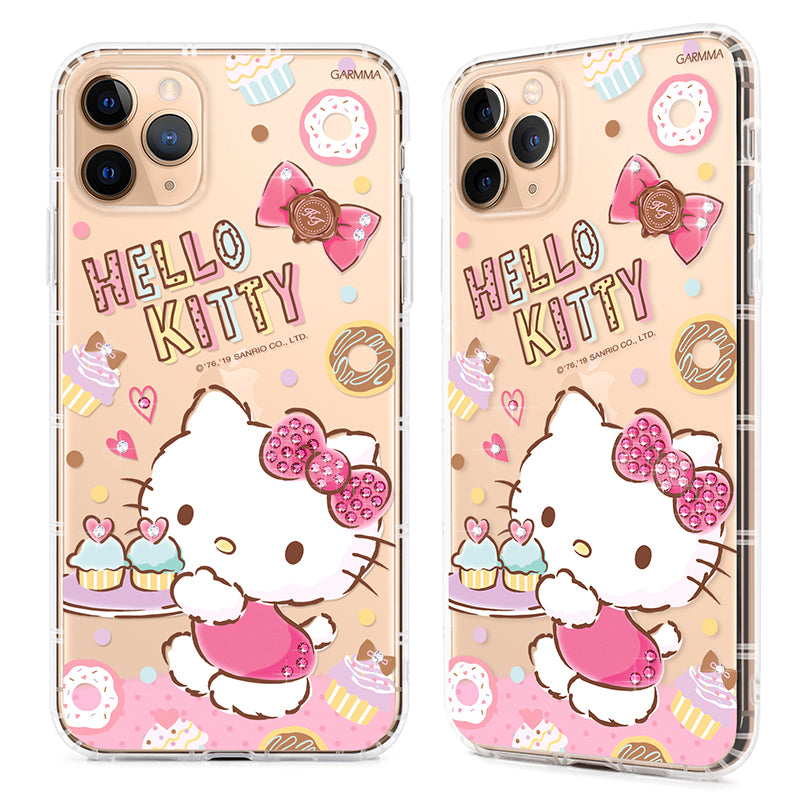 GARMMA Hello Kitty & My Melody & Little Twin Stars Swarovski Crystal Shockproof Soft Back Case Cover