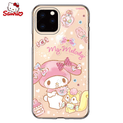 GARMMA Hello Kitty & My Melody & Little Twin Stars Swarovski Crystal Shockproof Soft Back Case Cover