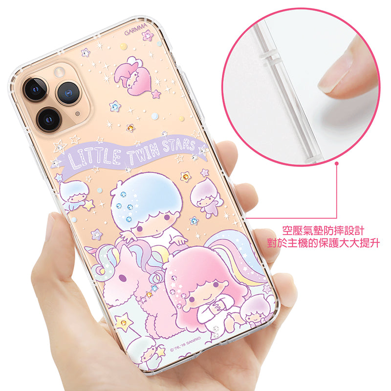 GARMMA Hello Kitty & My Melody & Little Twin Stars Swarovski Crystal Shockproof Soft Back Case Cover
