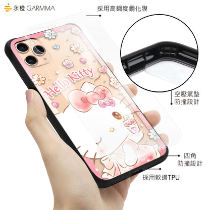 GARMMA Little Twin Stars & My Melody Tempered Glass Back Case Cover for Apple iPhone 11 series