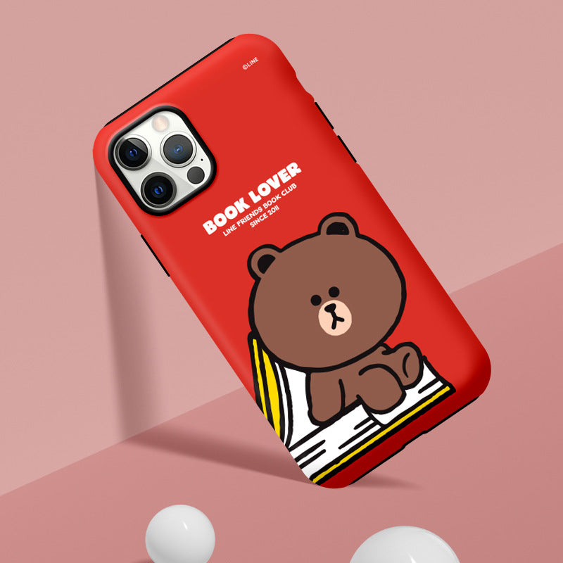 Line Friends Dual Layer TPU+PC Shockproof Guard Up Case Cover