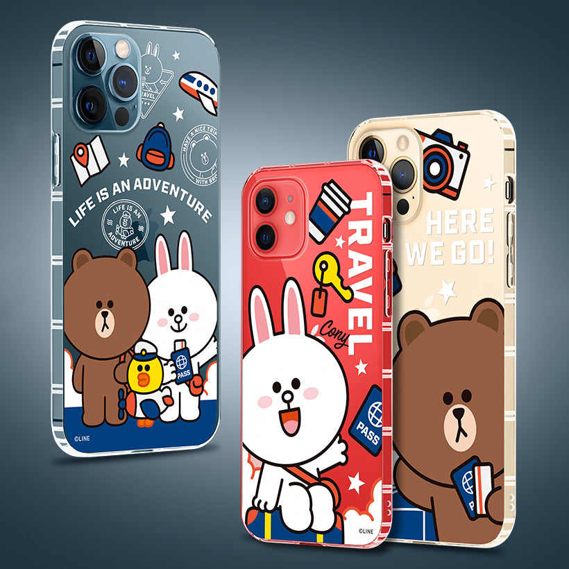 GARMMA Line Friends Travel Air Cushion Soft Back Case Cover