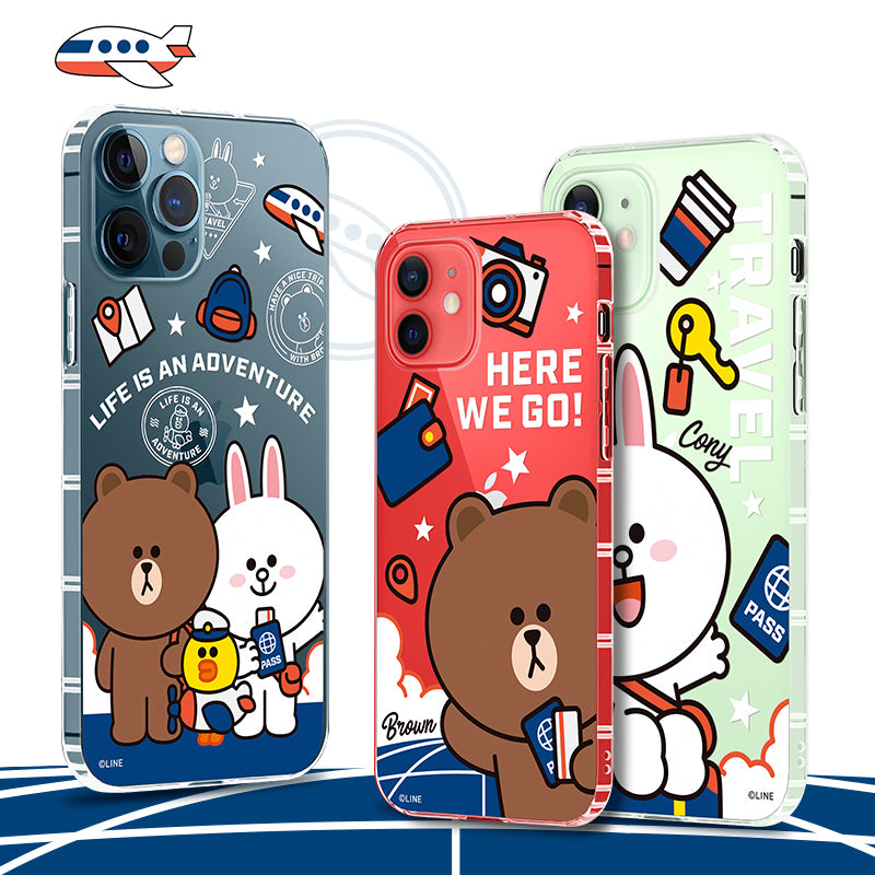 GARMMA Line Friends Travel Air Cushion Soft Back Case Cover