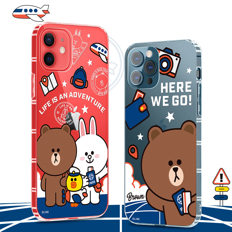 GARMMA Line Friends Travel Air Cushion Soft Back Case Cover